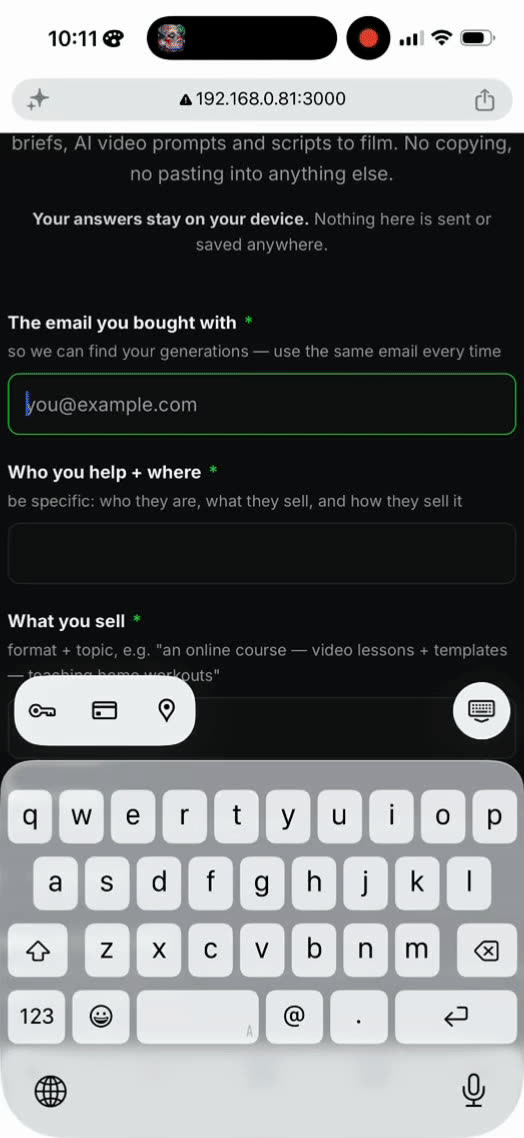 The AI Ad Machine generating ads in 90 seconds